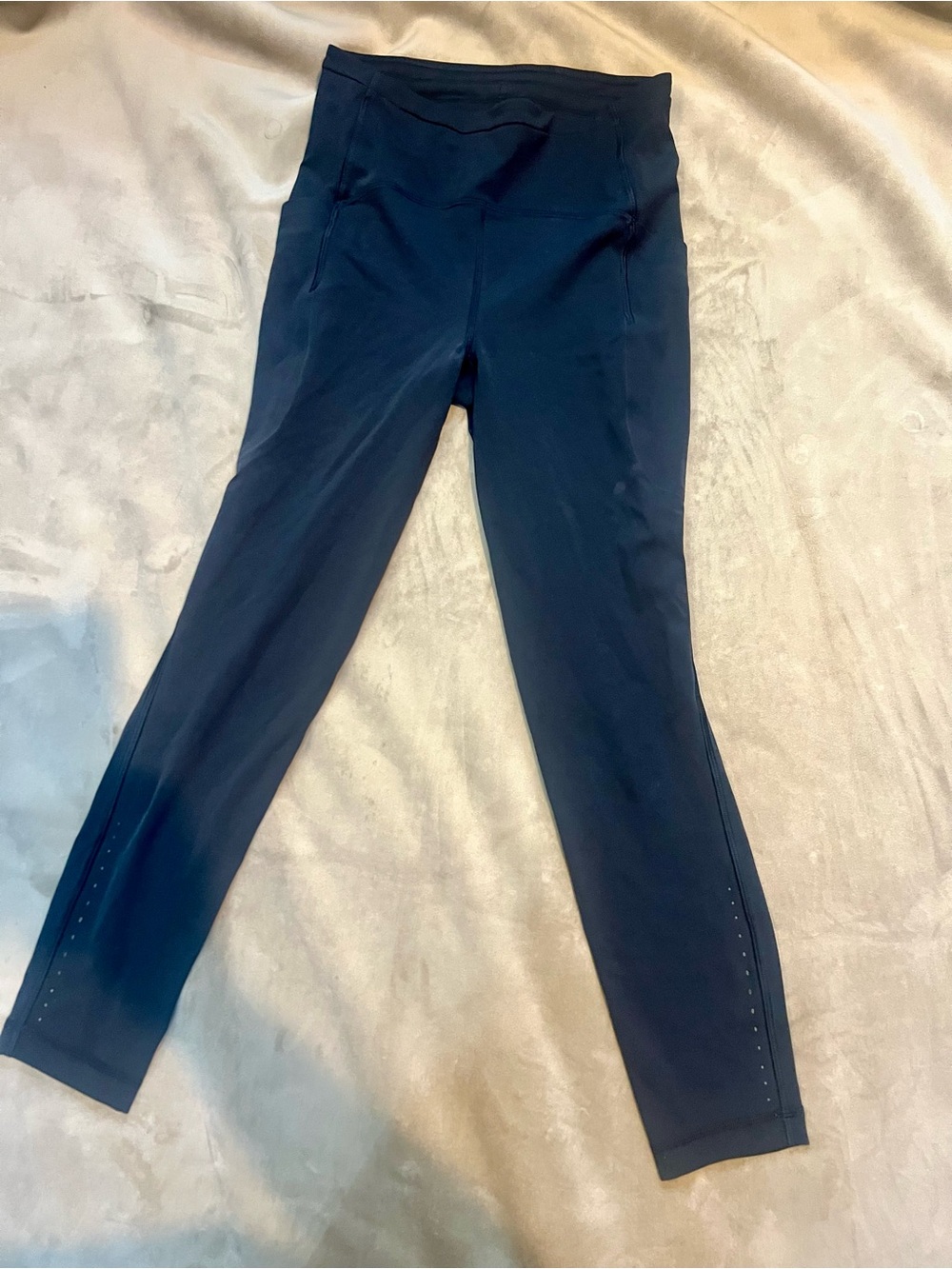 lululemon athletica navy blue high-waist leggings